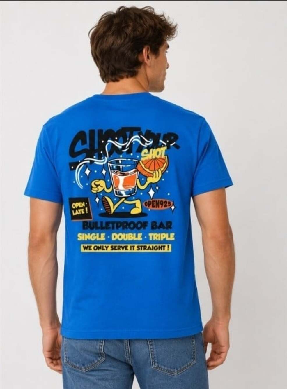 Open 925 Shoot Your Shot Bulletproof Bar Skull Shirt Small NWT Excellent D30